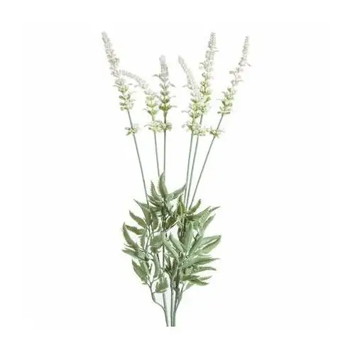 SZAŁWIA ŁĄKOWA sztuczny kwiat dekoracyjny 56 cm kremowy,zielony