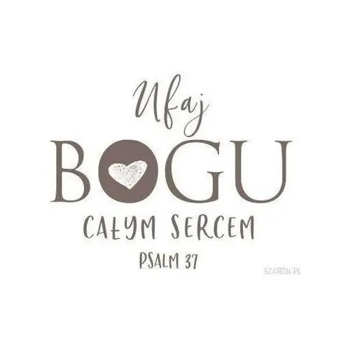 Magnes na lodówkę - ufaj bogu całym sercem