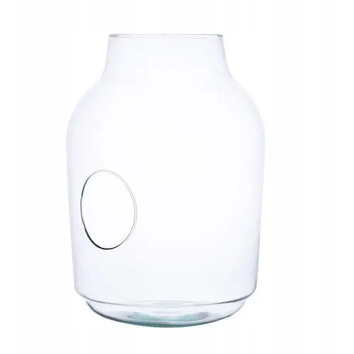 Szklany wazon słój W-475 b. otwór H:37cm D:26cm