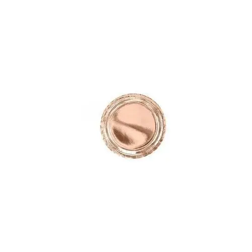 Talerzyki okrągłe różowe złoto 23cm 6szt