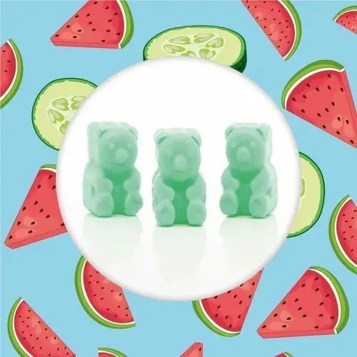 Ted & Friends sojowe woski zapachowe misie 50 g - Cucumber & Melon