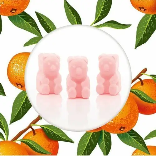 Sojowe woski zapachowe misie 50 g - sunkissed clementine Ted & friends