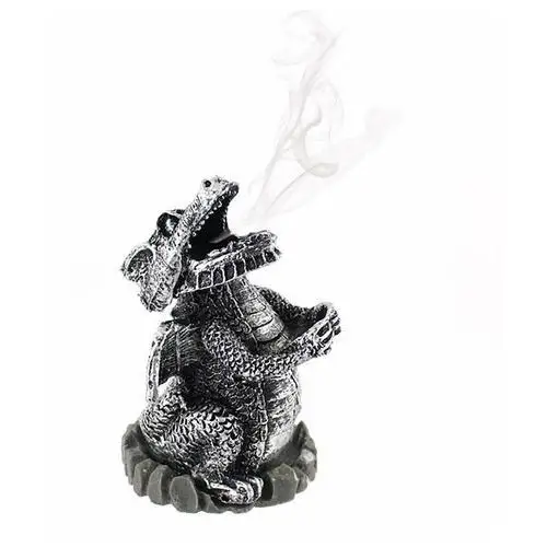 The best life Kadzielniczka smoking dragon (silver) do kadzidełek stożkowych