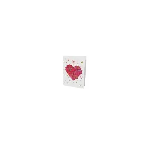 Karnet b6 + koperta serce z kwiatów Turnowsky