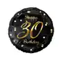 Balon 30 happy birthday czarny 18'' 45cm Twojestroje.pl Sklep on-line