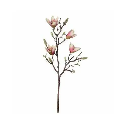 Sztuczny kwiat magnolia jasny róż 59 cm jasnoróżowa