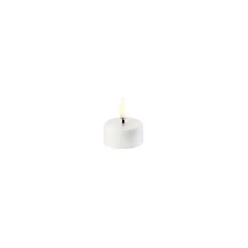 Uyuni lighting - świeczka tealight w/battery 3,9x2,1cm white plain uyuni lighting