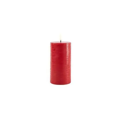 Uyuni - Świeca Słupkowa LED 7,8x15,2 cm Rustic Red Uyuni