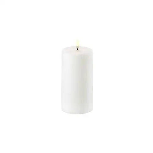 Uyuni - Świeca Słupkowa LED Nordic White 7,8 x 15 cm, UL-PI-NW-C78015