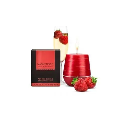 Świeca zapachowa MAGNETIFICO Aphrodisiac Candle Sweet Strawberry 34h 010298