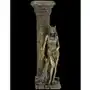 Egipska bogini bastet oparta o kolumnę - świecznik (wu76698a4) Veronese Sklep on-line