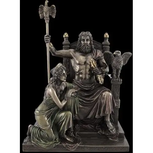 Veronese Rzeźba zeus i hera na tronie olimpu - (wu76068a4)
