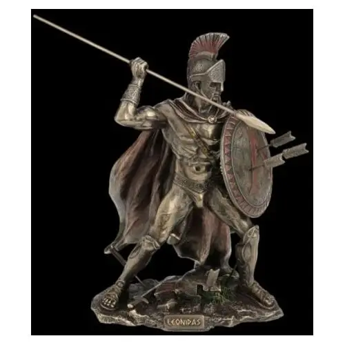 Veronese Spartański wojownik leonidas z włócznią i tarczą wu77312a4