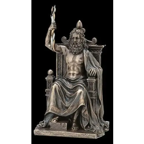 Zeus na tronie z piorunem wu77587a4 Veronese