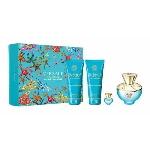 Dylan turquoise edt for women 100ml set Versace