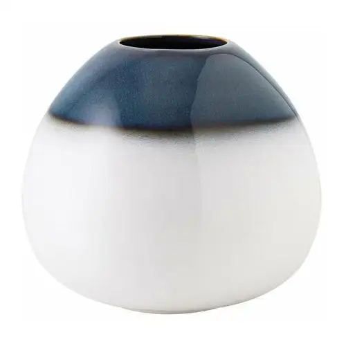 Villeroy & Boch Wazon Lave Home egg-shaped 13 cm Niebiesko-biały