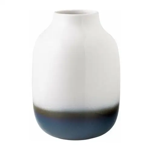 Villeroy & boch wazon lave home shoulder 22 cm niebiesko-biały