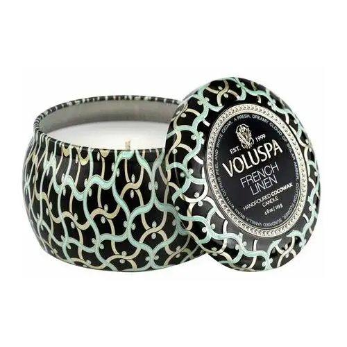 Voluspa Maison Noir Mini Tin świeca zapachowa 25 godz. French Linen