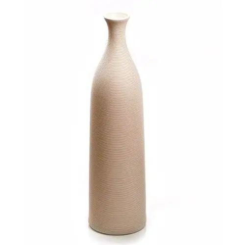 Wazon Biały Odcień Kremowy, Beżowy Dekoracyjny Ceramiczny Wysoki 46cm Duży