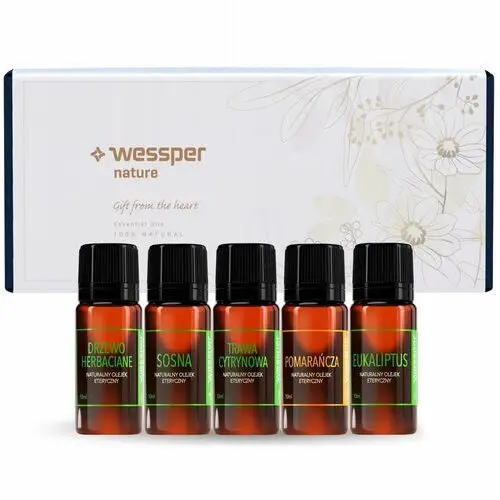 Wessper Zestaw prezentowy 5x10ml naturalny olejek zapach