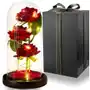 Wieczna Róża W Szkle Led Pudełko Na Dzień Kobiet Walentynki Sklep on-line