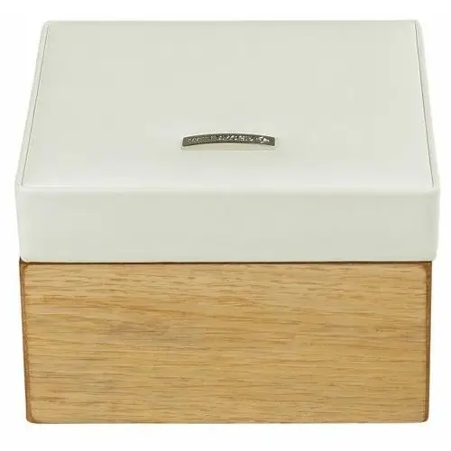 Windrose Drewniana szkatułka na biżuterię 14 cm creme