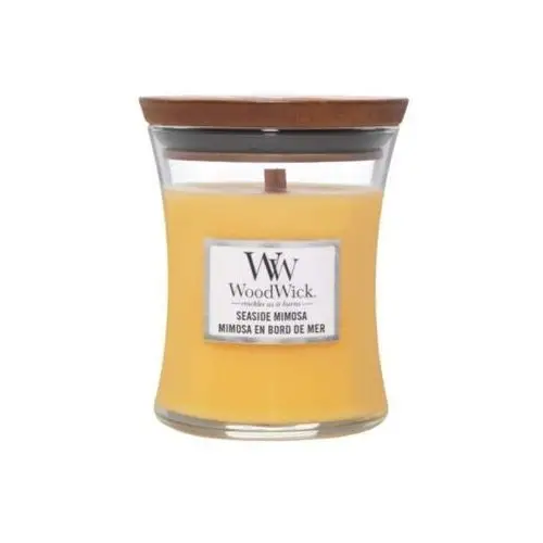 Woodwick - seaside mimosa - świeca zapachowa - szampan z cytrusami (czas palenia: do 100 godzin)