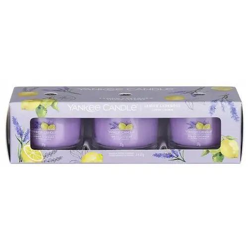 Yankee candle komplet świec wotywnych lemon lavender 3x 37 g