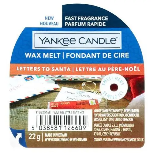 Yankee candle letters to santa pachnący wosk 22 g