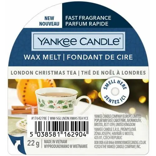 London christmas tea wax melt single świeca zapachowa 22 g Yankee candle