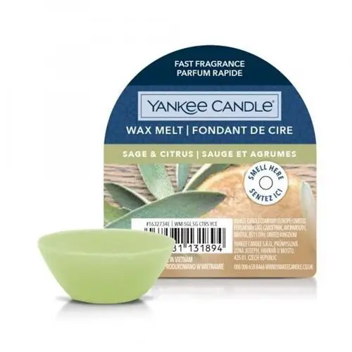 Yankee Candle Sage & Citrus Wax Melt Single świeca zapachowa 22 g