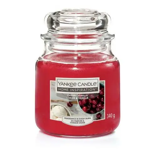 Świeca Cherry Vanilla 340 g Yankee Candle Home Inspiration