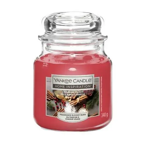 Świeca słoik średni Cinnamon Delight 340g Yankee Candle Home Inspiration