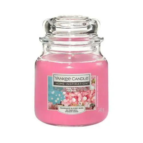 Yankee candle Świeca słoik średni pink pine 340g home inspiration