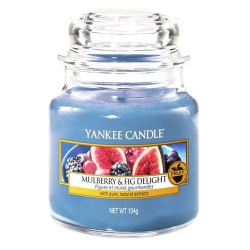 Yankee candle Świeca zapachowa mały słój mulberry&fig delight 104g
