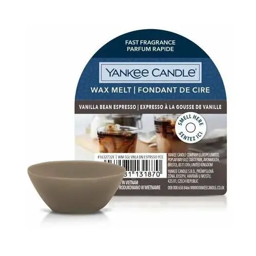 Vanilla bean espresso wax melt single świeca zapachowa 22 g Yankee candle