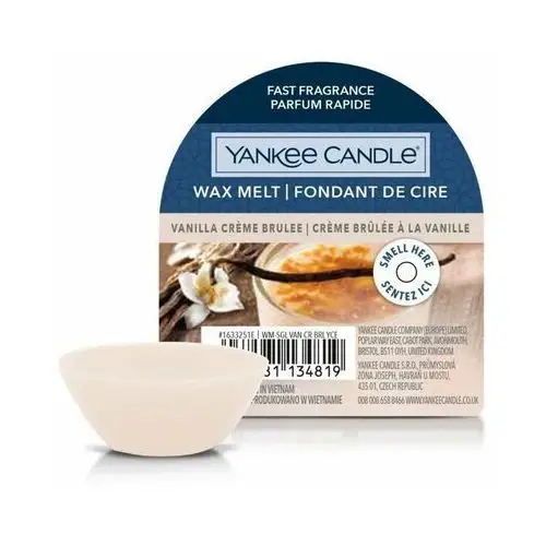 Vanilla crème brûlée wax melt single świeca zapachowa 22 g Yankee candle