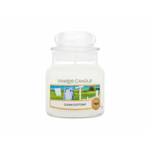 Świeca YANKEE słoik mały Clean Cotton® - YSMCC1