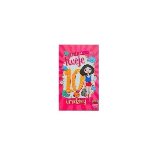 Karnet urodziny 10 dziewczynka 2k-084 Yeku