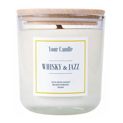świeca sojowa whisky & jazz 210 ml - your candle