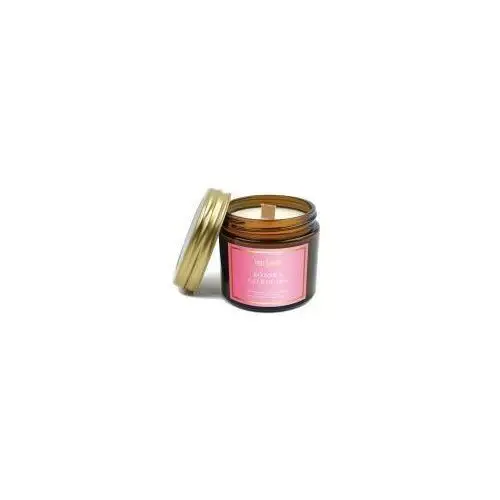 Świeca sojowa zapachowa z drewnianym knotem różowa czekolada Your candle