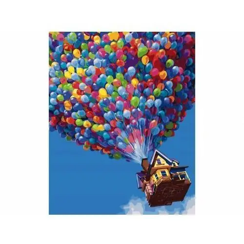 Zabawkowy zawrót głowy Obraz malowanie po numerach rama 40x50cm odlot - kolorowe balony