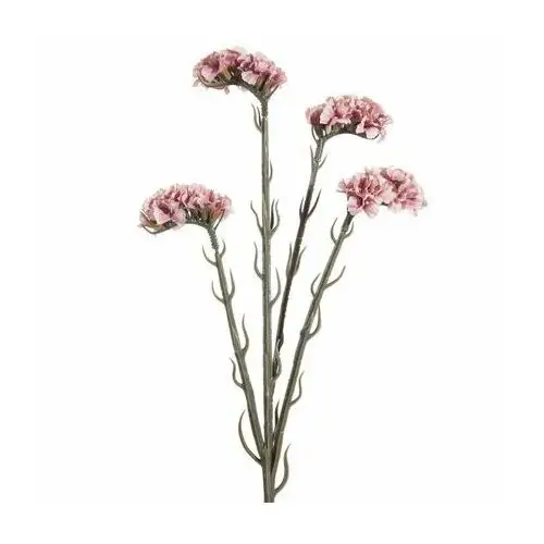 ZATRWIAN WRĘBNY sztuczny kwiat dekoracyjny z płatkami z jedwabistej tkaniny 64 cm różowy