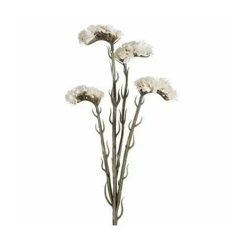 ZATRWIAN WRĘBNY sztuczny kwiat dekoracyjny z płatkami z jedwabistej tkaniny 64 cm kremowy