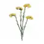 ZATRWIAN WRĘBNY sztuczny kwiat dekoracyjny z płatkami z jedwabistej tkaniny 64 cm żółty Sklep on-line