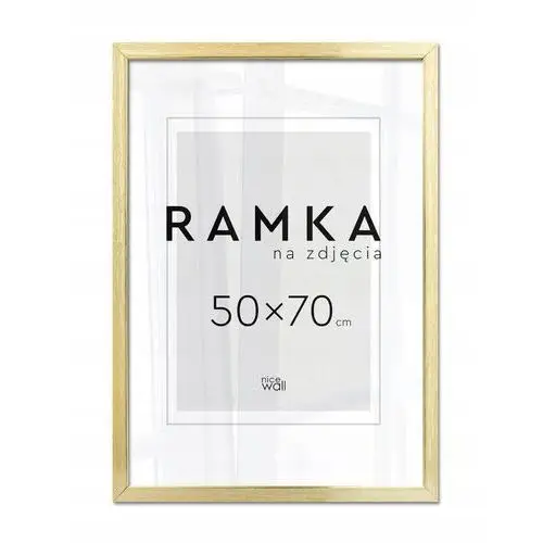 Złota Ramka na zdjęcia B2 50x70 cm Złote Ramki