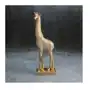Żyrafa - figurka dekoracyjna HARIS o drobnym strukturalnym wzorze, złota 8 x 13 x 36 cm złoty Sklep on-line